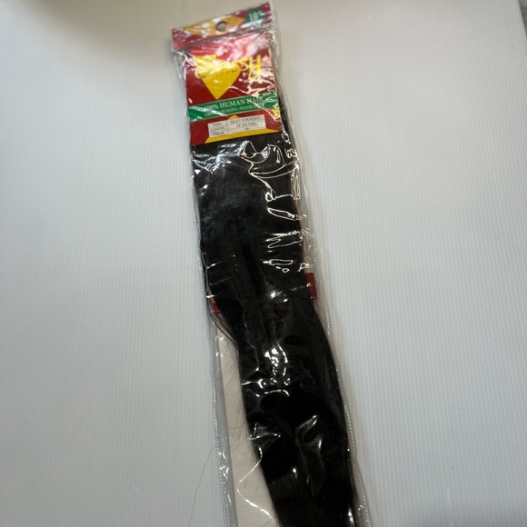 18 Inch Real Human hair Extensions 1B Black Weft Straight |The Sassy col… - Picture 4 of 7